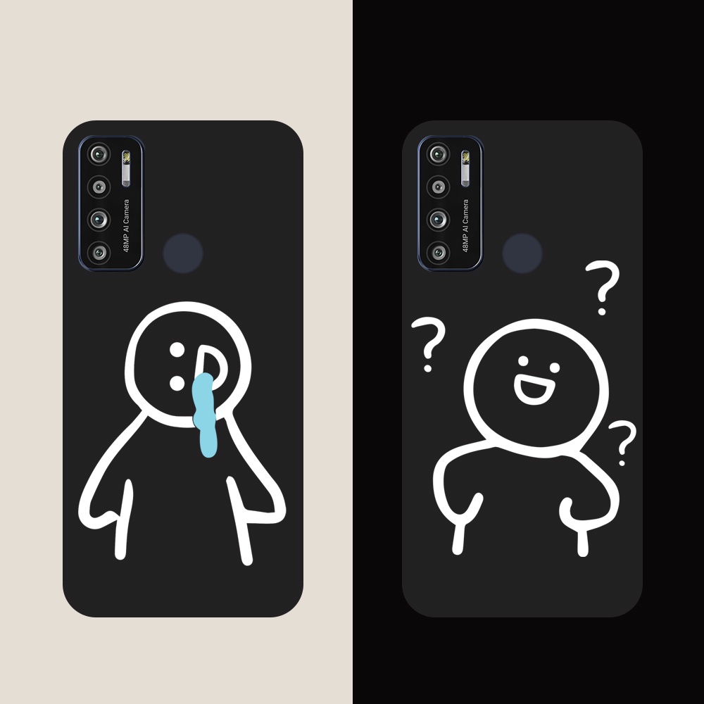 Ốp lưng Vsmart Joy 3/Joy 4/Active 3/Bee 3/Live/...dẻo đen hình Người que BST4