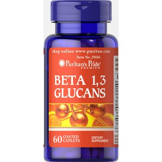 Hỗ trợ bệnh nhân ung thư, tăng cường sức đề kháng, hỗ trợ người bị viêm mũi dị ứng Beta 1,3 Glucans Puritans 60 viên