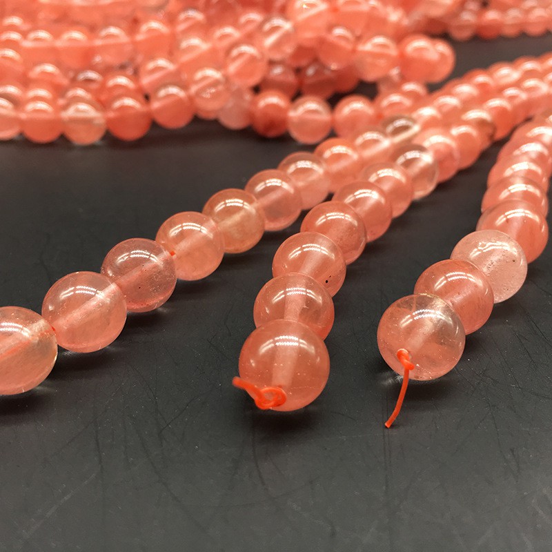 Chuỗi Hạt Pha Lê Đỏ Dưa Hấu 4-12mm Tự Làm Vòng Tay / Trang Sức