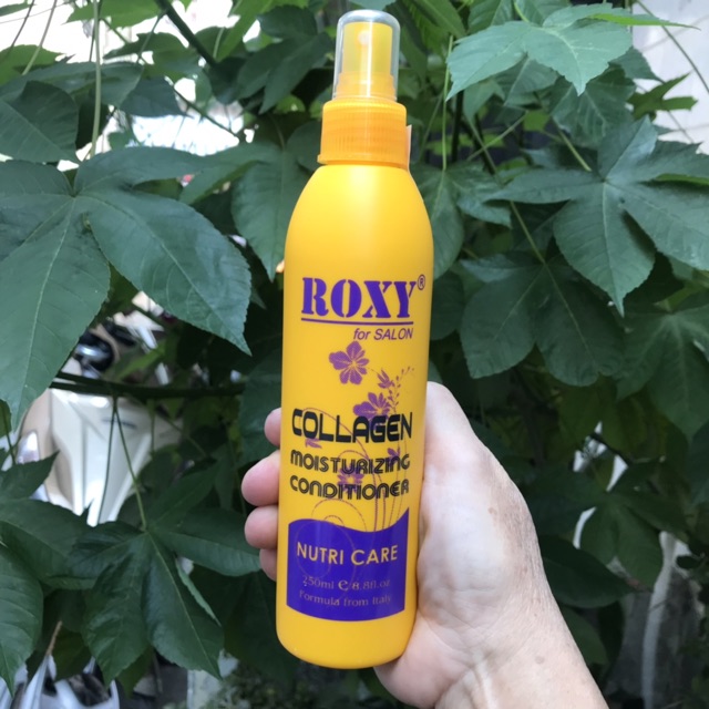 Xịt dưỡng giữ ẩm tóc cao cấp Collagen Roxy 250ml