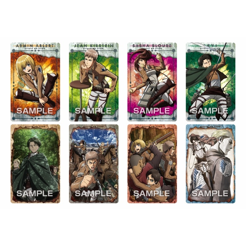 Thẻ nhân phẩm Metallic Card Attack on Titan
