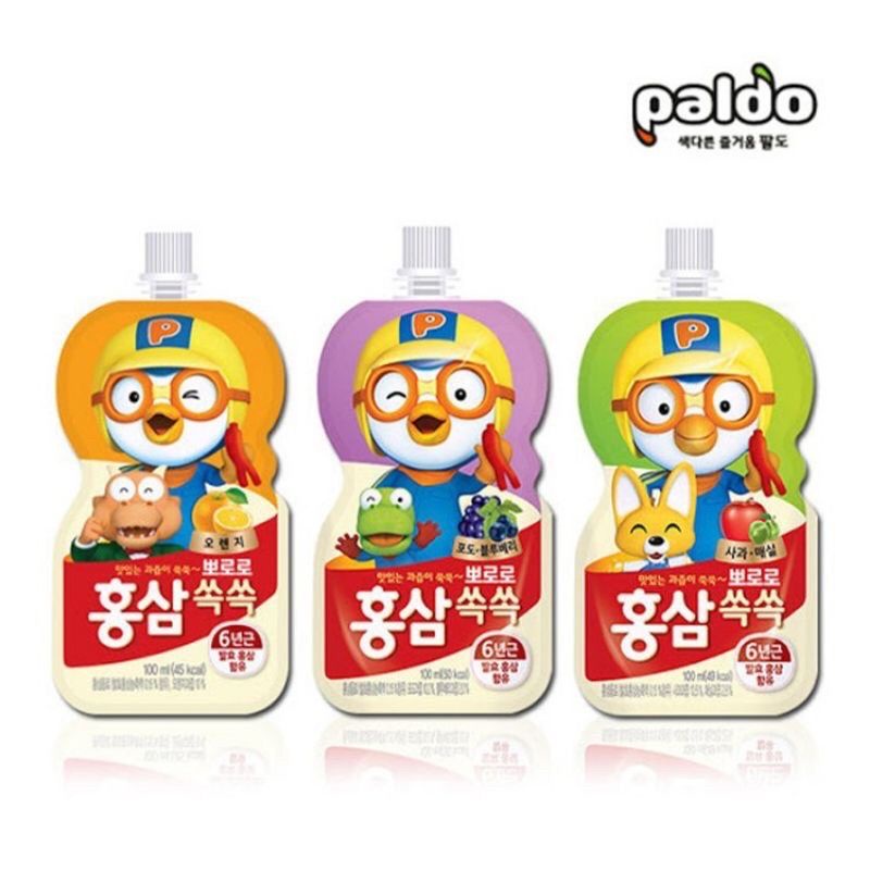 Nước Hồng Sâm Pororo Paldo Hàn Quốc