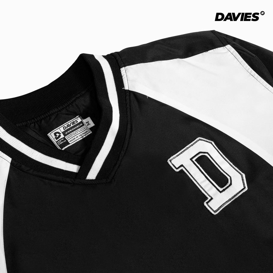 Áo tay dài form rộng màu đen local brand DAVIES DEE Hockey Shirt