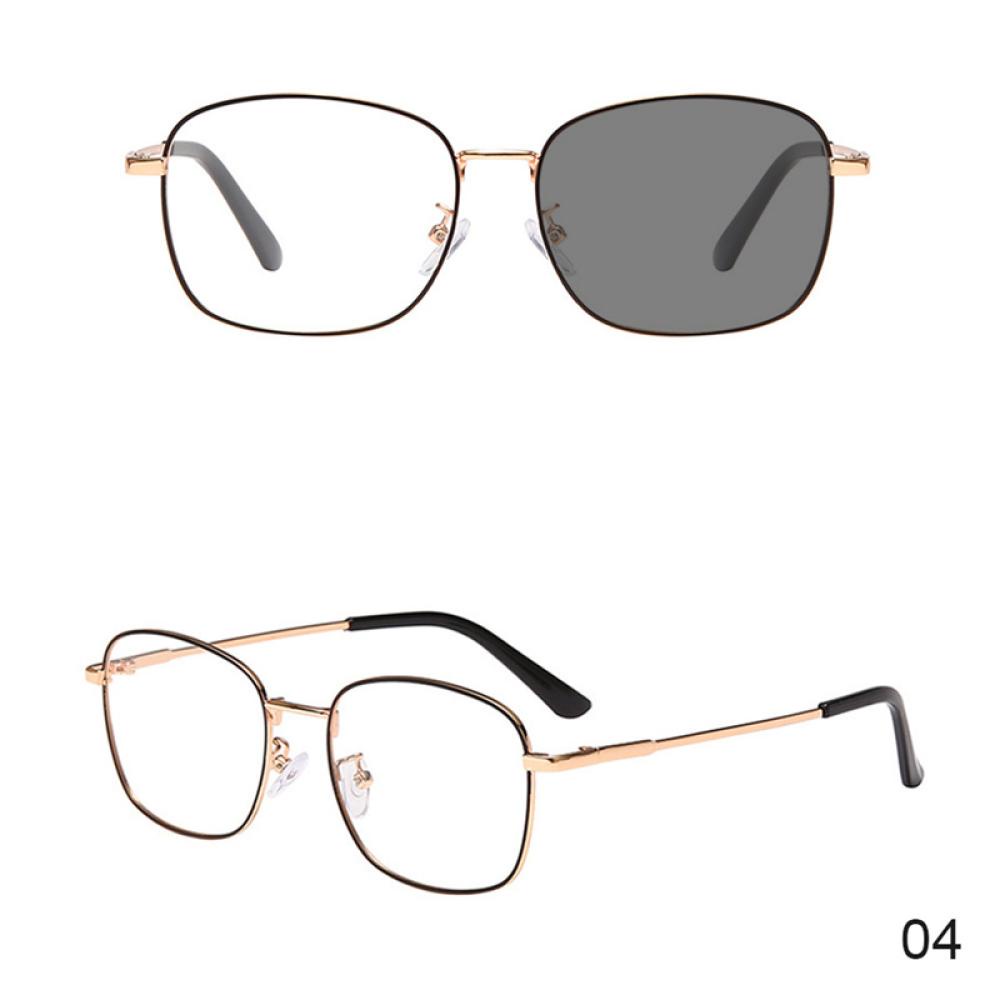 Kính Mát Gọng Kim Loại Thay Đổi Màu Sắc Theo Phong Cách Retro Thời Trang Cho Nam Và Nữ N2Q5