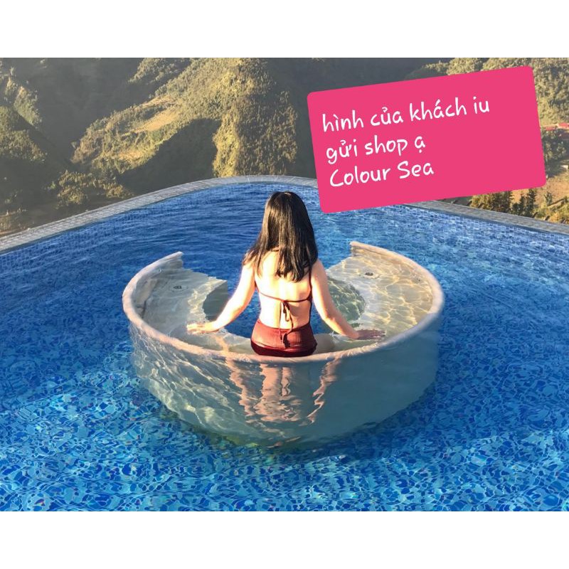 Bikini 1 mảnh cao cấp đỏ đô (Hàng Quãng Châu) | BigBuy360 - bigbuy360.vn