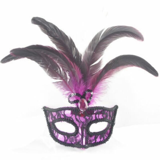 Mặt nạ hóa trang Halloween lông vũ mặt nạ dạ tiệc nữ giới | BigBuy360 - bigbuy360.vn