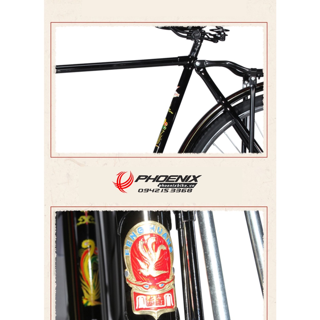 Xe đạp Phượng hoàng cổ PA-18 1 dóng 28 inch phanh đũa
