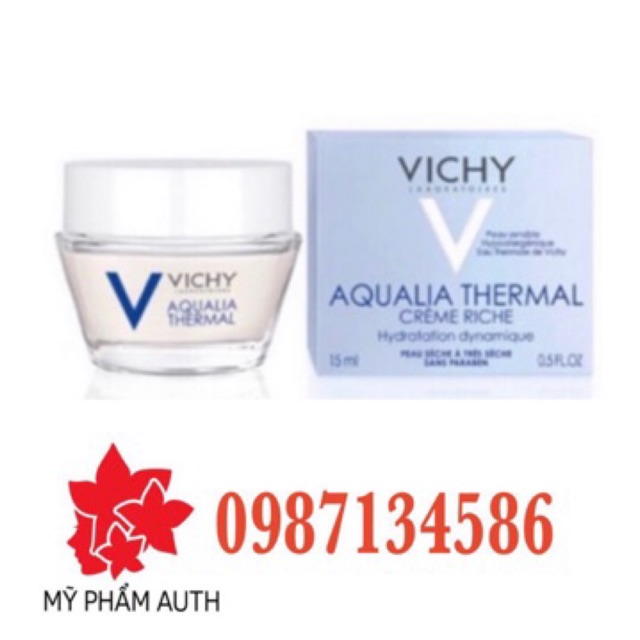 Gel dưỡng ẩm Vichy Aqualia Thermal 15ml