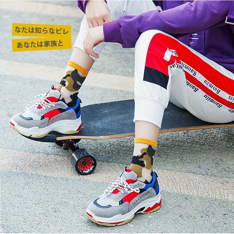 Camouflage Glass Silk Women Socks Summer New Fashion Transparent Crystal Silk Ultrathin Couple Socks Mesh Lace Sexy Female Socks