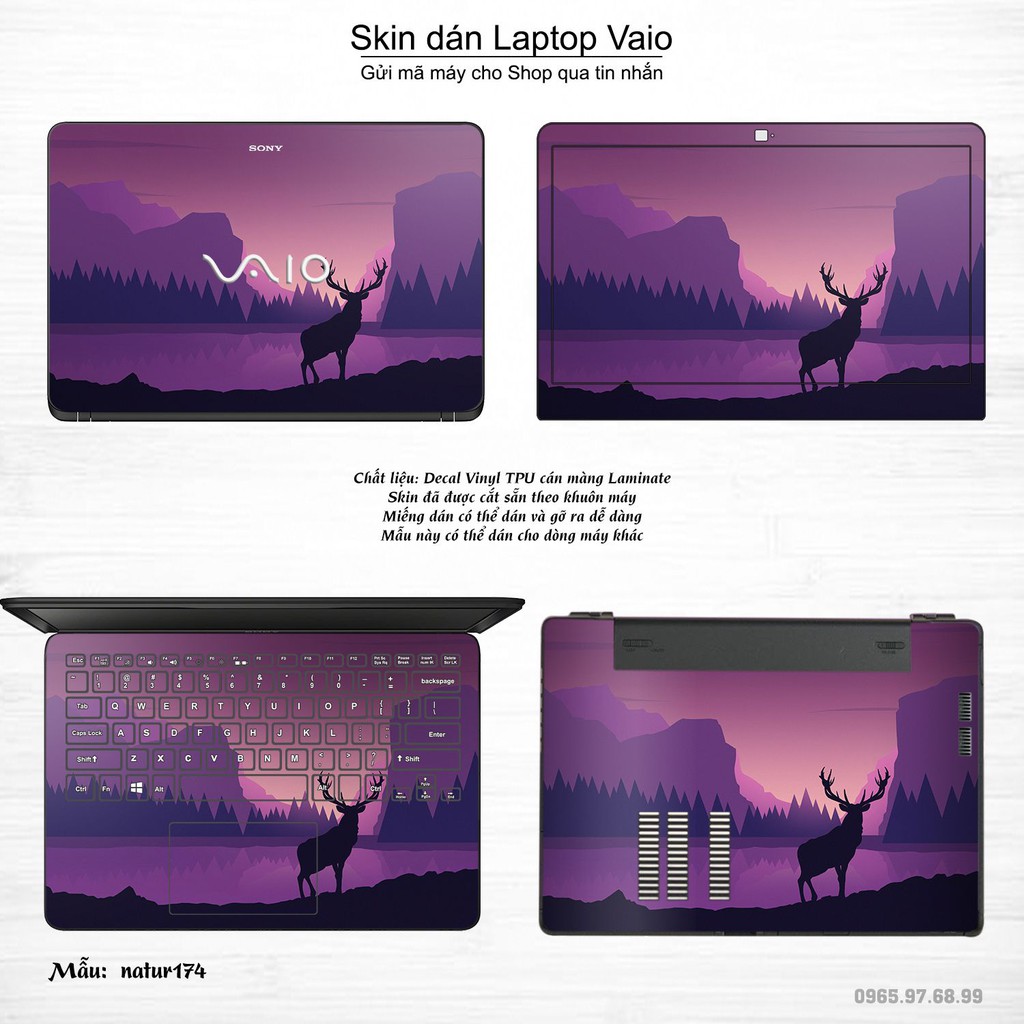 Skin dán Laptop Sony Vaio in hình thiên nhiên nhiều mẫu 7 (inbox mã máy cho Shop)