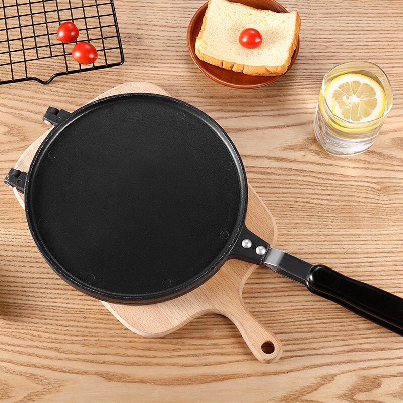 Chảo Nướng Bánh, Khuôn Nướng Bánh Ốc Quế Kẹp Cuốn Bằng Nhôm 22cm