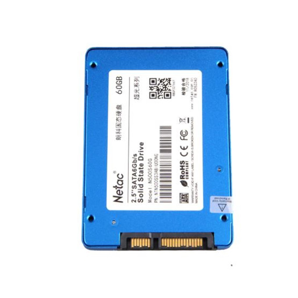 Ổ cứng SSD 60GB NETAC 2.5 inch SATA 6Gb/s- bảo hành 3 năm