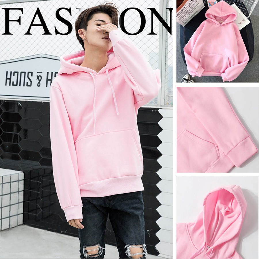 Áo hoodie / Áo nỉ trơn nam nữ Minishopvn kiểu dáng Basic