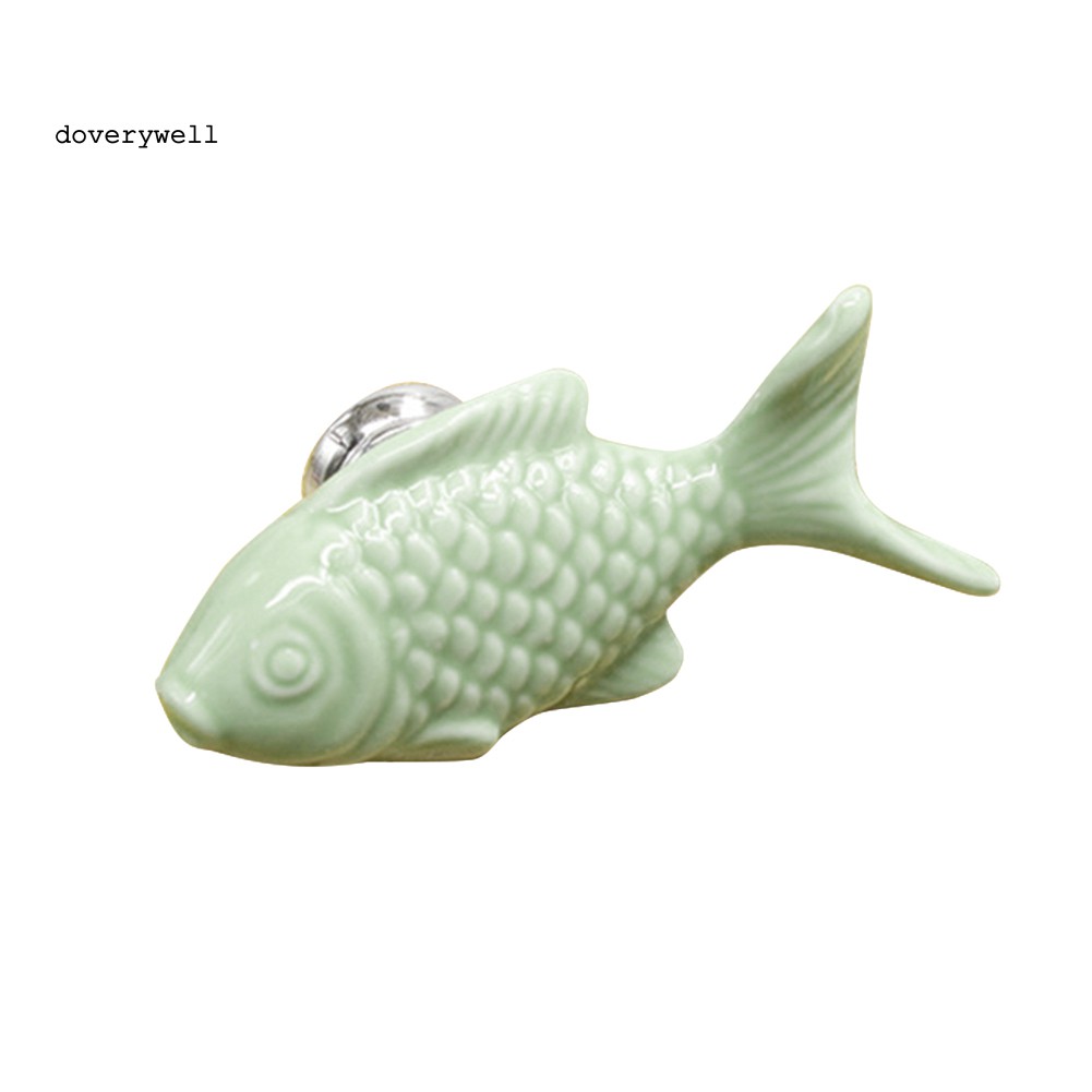 Tay Nắm Cửa Tủ Hình Cá Bằng Gốm