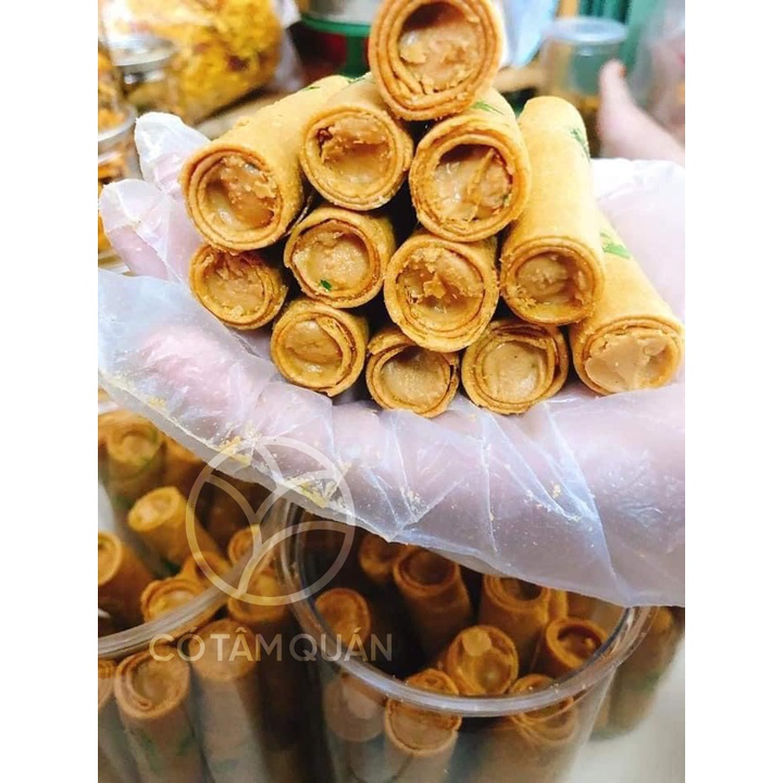 BÁNH ỐNG QUẾ NHÂN ĐẬU PHỘNG - CÓ TÂM QUÁN