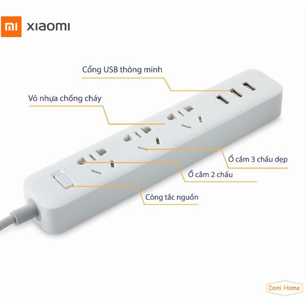 [Mã Hoàn Xu 50k] Ổ cắm điện Xiaomi 6 CỔNG/3 CỔNG + 3USB/ ZMi 6 CỔNG + 2USB CX05/ ZMI 6 cổng CPX01