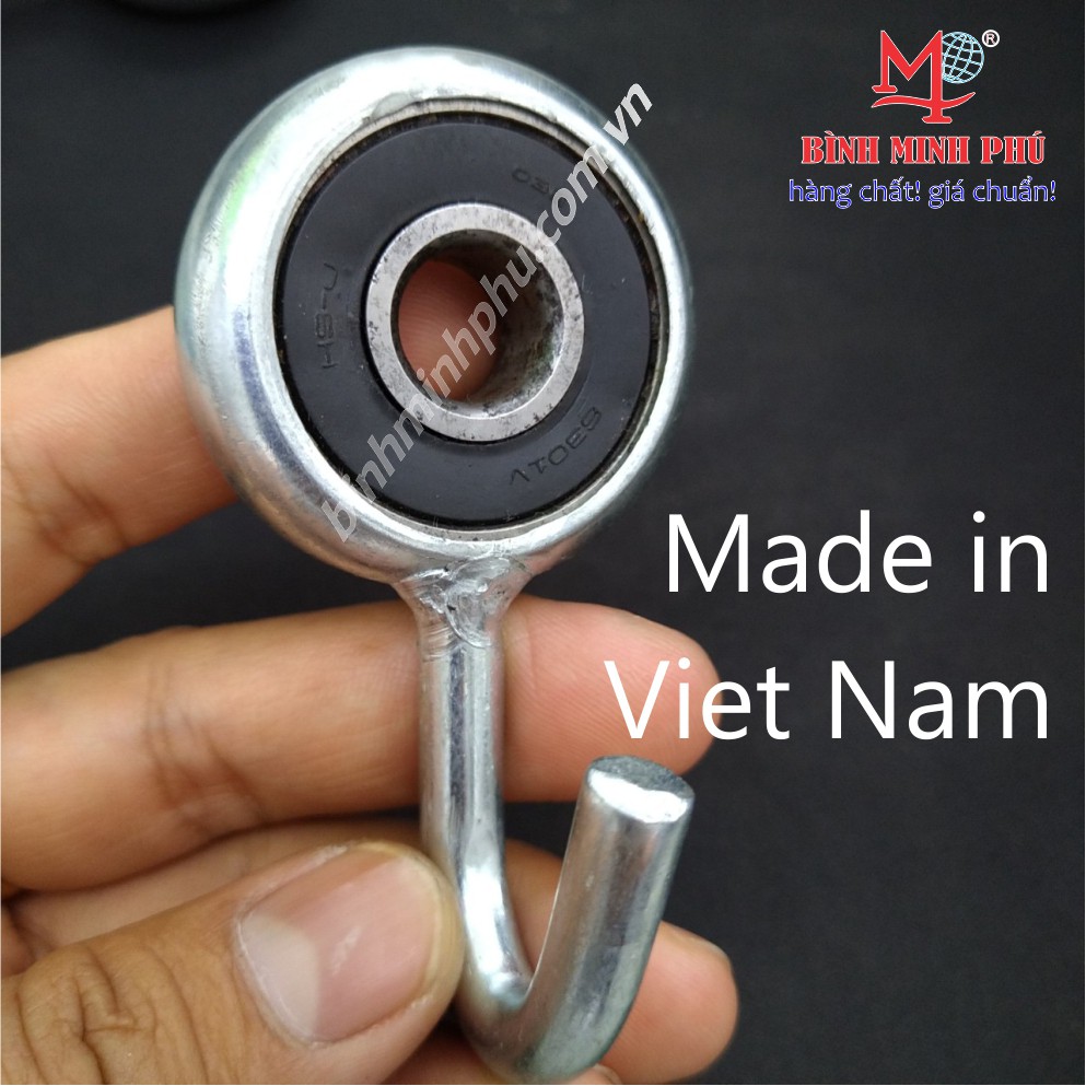 BẠC ĐẠN 2 NẮP VÕNG XẾP MINH PHÚ BẰNG SẮT, XI KẼM - MADE IN VIET NAM - BALL BEARING