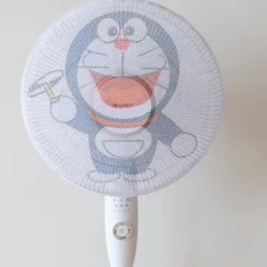 Lưới bọc quạt an toàn cho bé hình hoạt hình dễ thương - loại to trùm kín quạt 88057 SHIPNHANH88