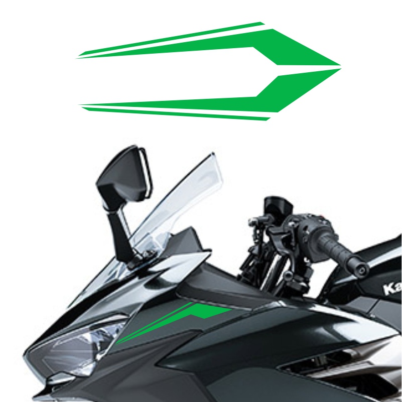 Miếng Dán Trang Trí Xe Mô Tô Kawasaki Ninja 400 Chất Lượng Cao