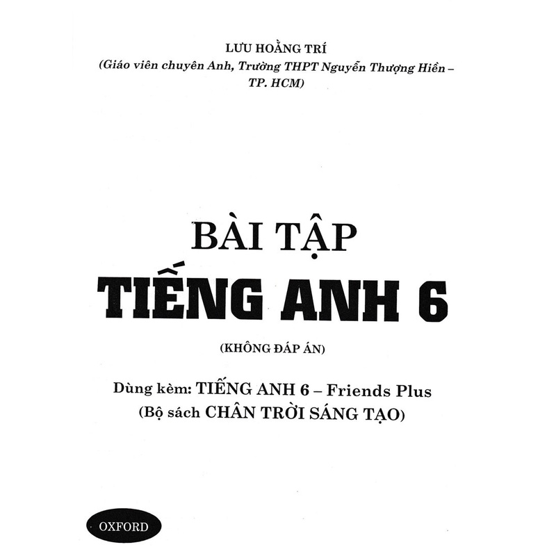 Sách - Bài tập tiếng anh 6 ( bộ sách chân trời sáng tạo )