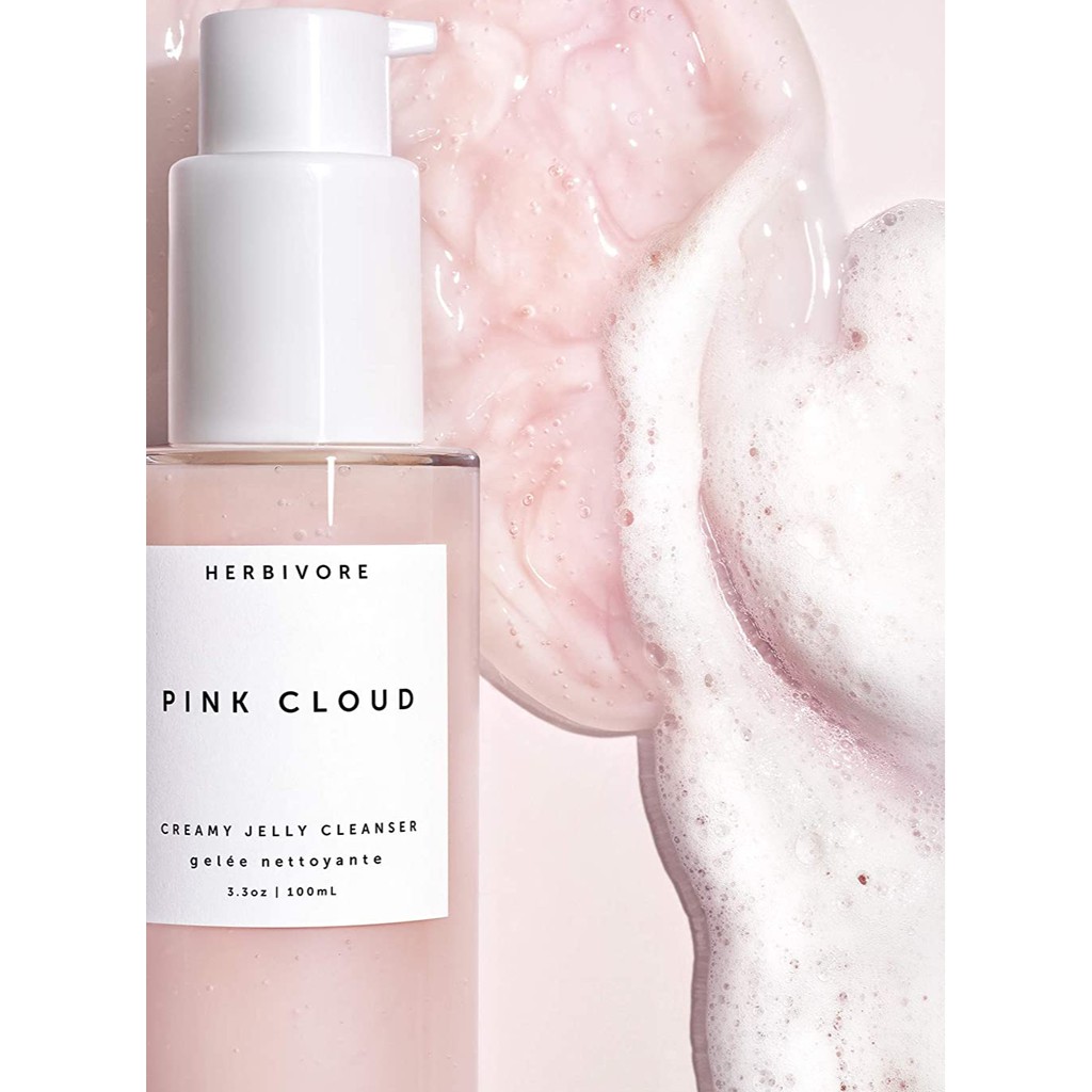 🌿 Sữa Rửa Mặt Herbivore Pink Cloud Rosewater + Tremella Creamy Jelly Cleanser