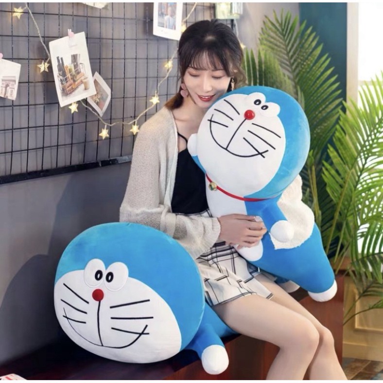 Gấu Bông Doraemon - gối ôm dorremon  1m, 1m2 đủ biểu cảm, có ảnh thật