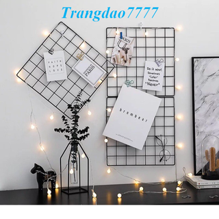 Combo 3 Khung Hình Lưới Sắt Nghệ Thuât Treo Hình Kỷ Yếu Móc Khóa Tặng Đinh Ghim Treo Khung