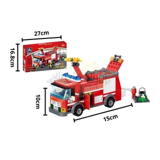 Lắp ráp Lego xe cứu hỏa 206 chi tiết