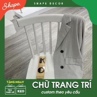 Miếng gỗ tên shop [ biển gỗ chụp ảnh ] [ làm theo yêu cầu ]
