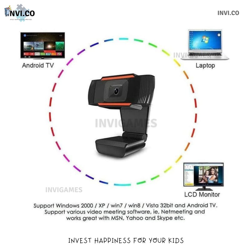 Webcam Tự Động Lấy Nét Cho Pc Laptop Full Hd 720 Acc | BigBuy360 - bigbuy360.vn