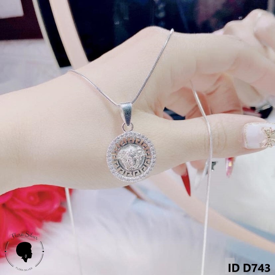 Dây chuyền bạc mặt Versace FLORA D743