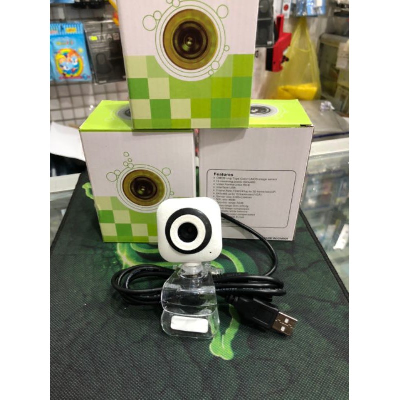Webcam Chân Kẹp Vuông