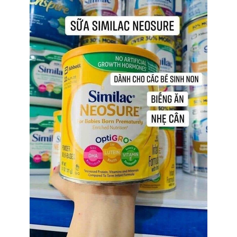 Sữa bột Similac Neosure của Mỹ mẫu mới 646gram