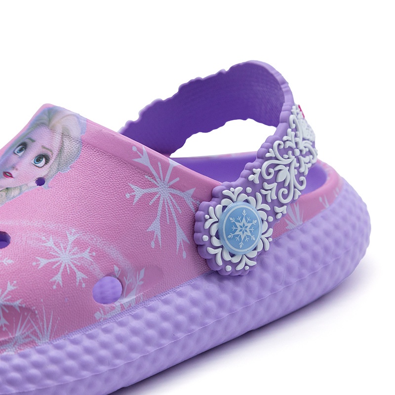 Giày Sandal Bằng EVA Đế Mềm Nhẹ Chống Trượt Hình Disney Cho Bé Gái Elsa-0615