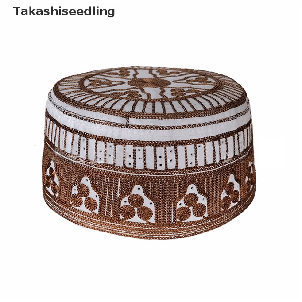 (Takashiseedling) Mũ Cầu Nguyện Thêu Trang Phục Hồi Giáo Cho Nam