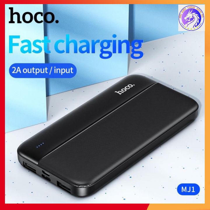 Pin Sạc Dự Phòng Hoco MJ1 10000 MAH 2 Cổng INPUT/OUTPUT - Sạc Chính Hãng - BH 12 Tháng