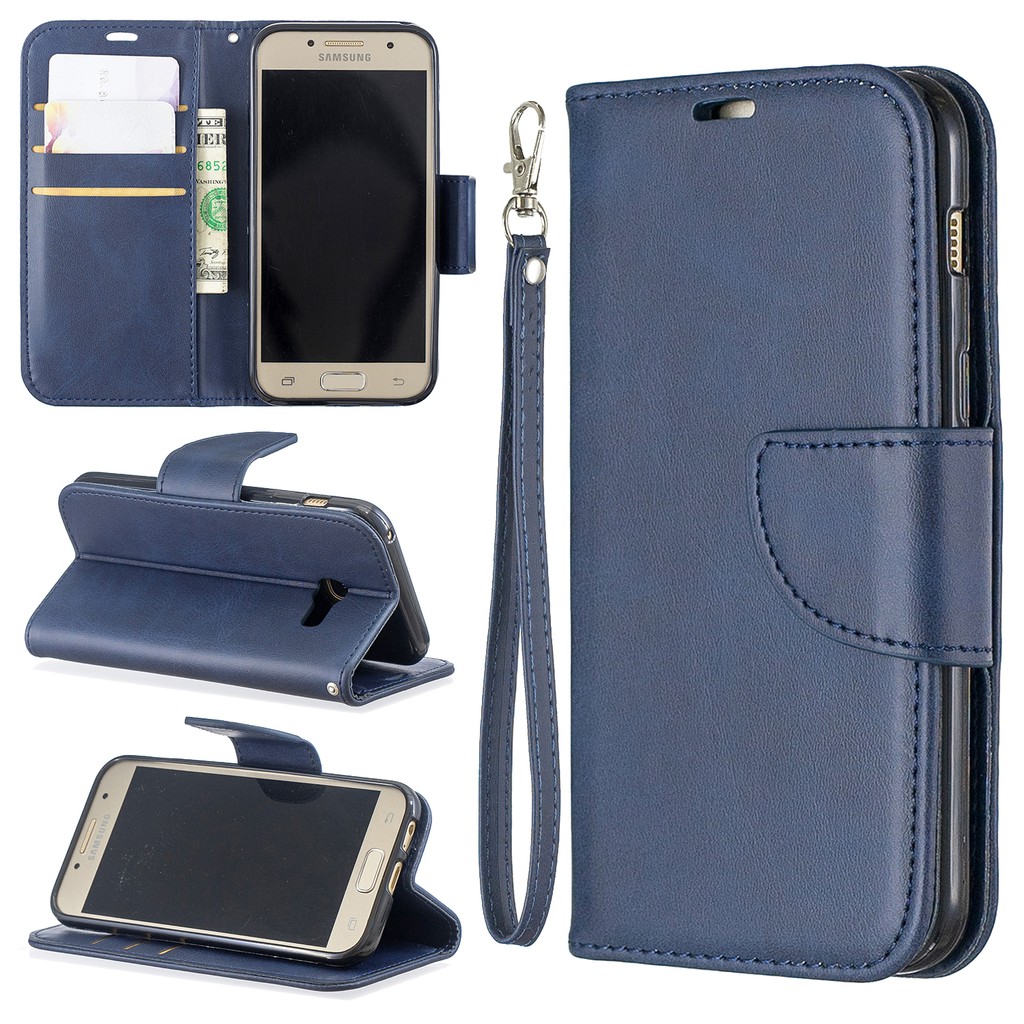 Ốp lưng da PU kiểu ví đứng được cho Samsung Galaxy A3(2017)/A5(2017)/A6(2018)/A6 Plus(2018) | BigBuy360 - bigbuy360.vn