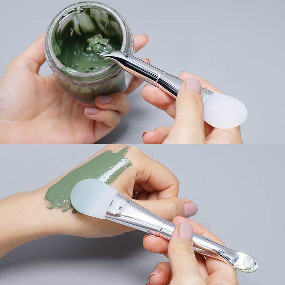 [Hàng mới về] Muỗng phết kem / trang điểm đầu bằng silicon tiện dụng