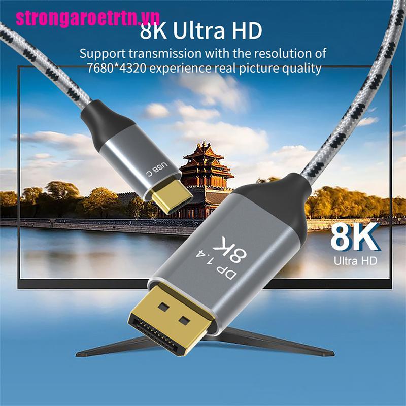 Cáp Đồng Chuyển Đổi USB C Sang DP1.4 8K 30Hz 4K 144Hz Cho MacPro