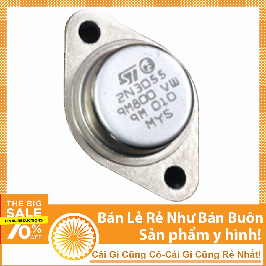 Anasa Combo 10 Con Transistor 2N3055 TO-3 100V 15A NPN Anasa