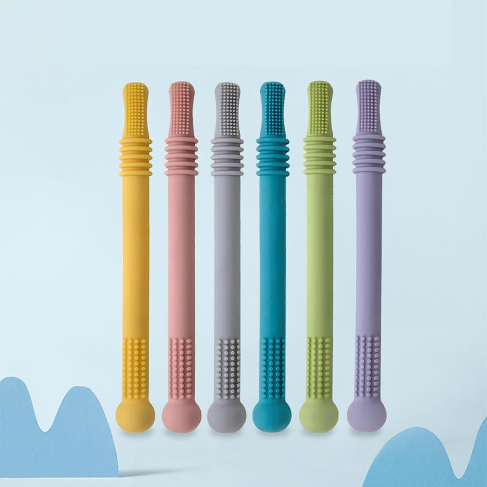 Luol Ống Hút Gutta Có Thể Uốn Cong Dễ Dàng Làm Sạch Màu Sắc|Đồ Chơi Ngậm Nướu Hình Ống Dành Cho Trẻ Em