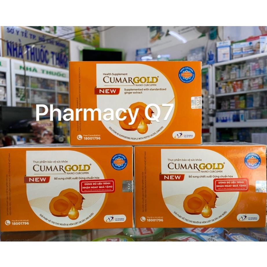[MẪU MỚI] CumarGold New ,Hỗ trợ bảo vệ niêm mạc dạ dày, giảm triệu chứng viêm loét NGHỆ NANO/ CUMAGO