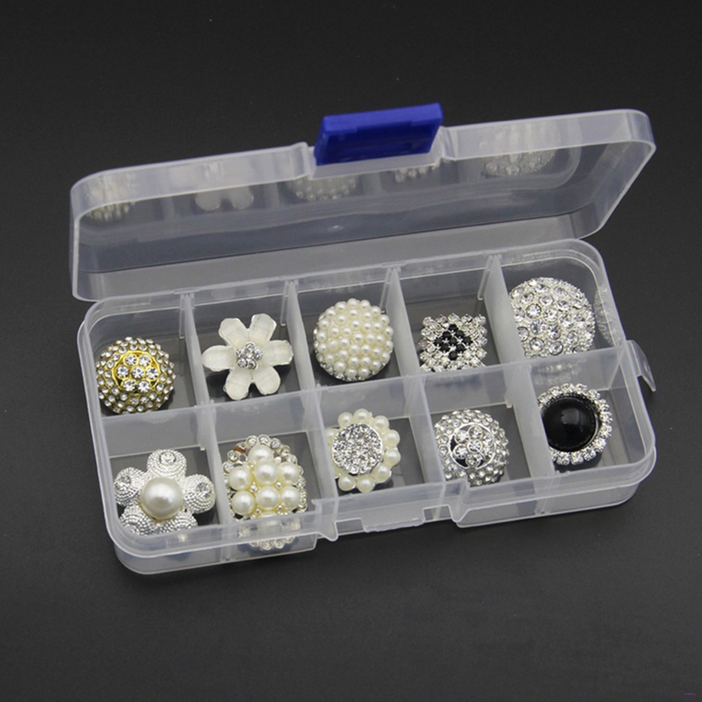 Hộp Nhựa 10 Ngăn Đựng Trang Sức