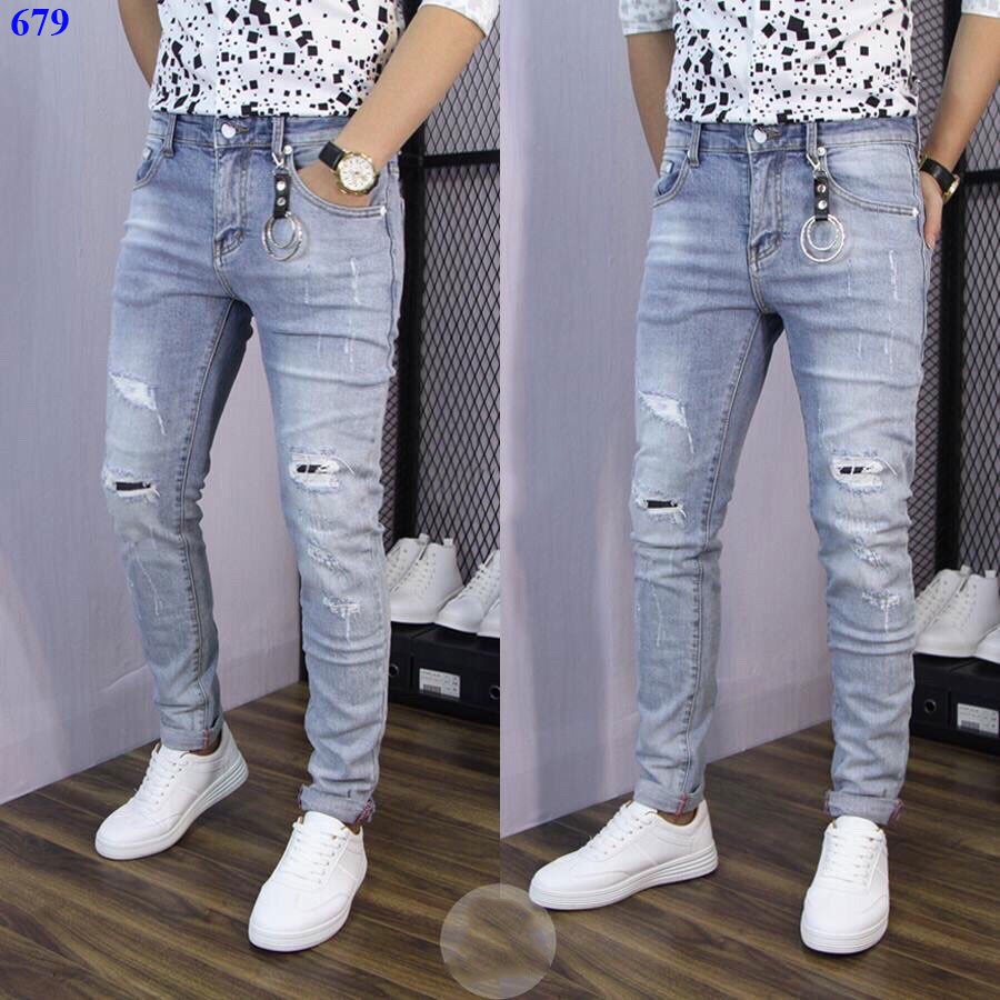 Quần jean nam kiểu Hàn Quốc