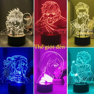 Đèn led 3d anime cổng sạc usb họa tiết hoạt hình dễ thương độc đáo