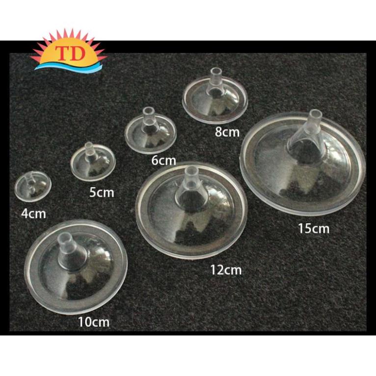 Phễu nhựa dùng làm giá đỡ cho quả cầu pha lê thủy tinh xoay. Size 4/5/6/8/10/12/14cm dùng trong thác nước phong thủy