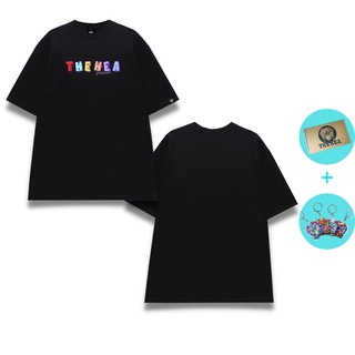 Áo thun unisex hea multi color tee 5 màu form rộng tay lỡ streetwear oversize cổ tròn nam nữ 100% cotton - áo thun hea