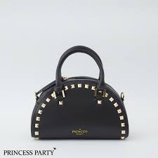 PP5_025k Túi xách nữ, da cao cấp hình bán nguyệt Princess Party