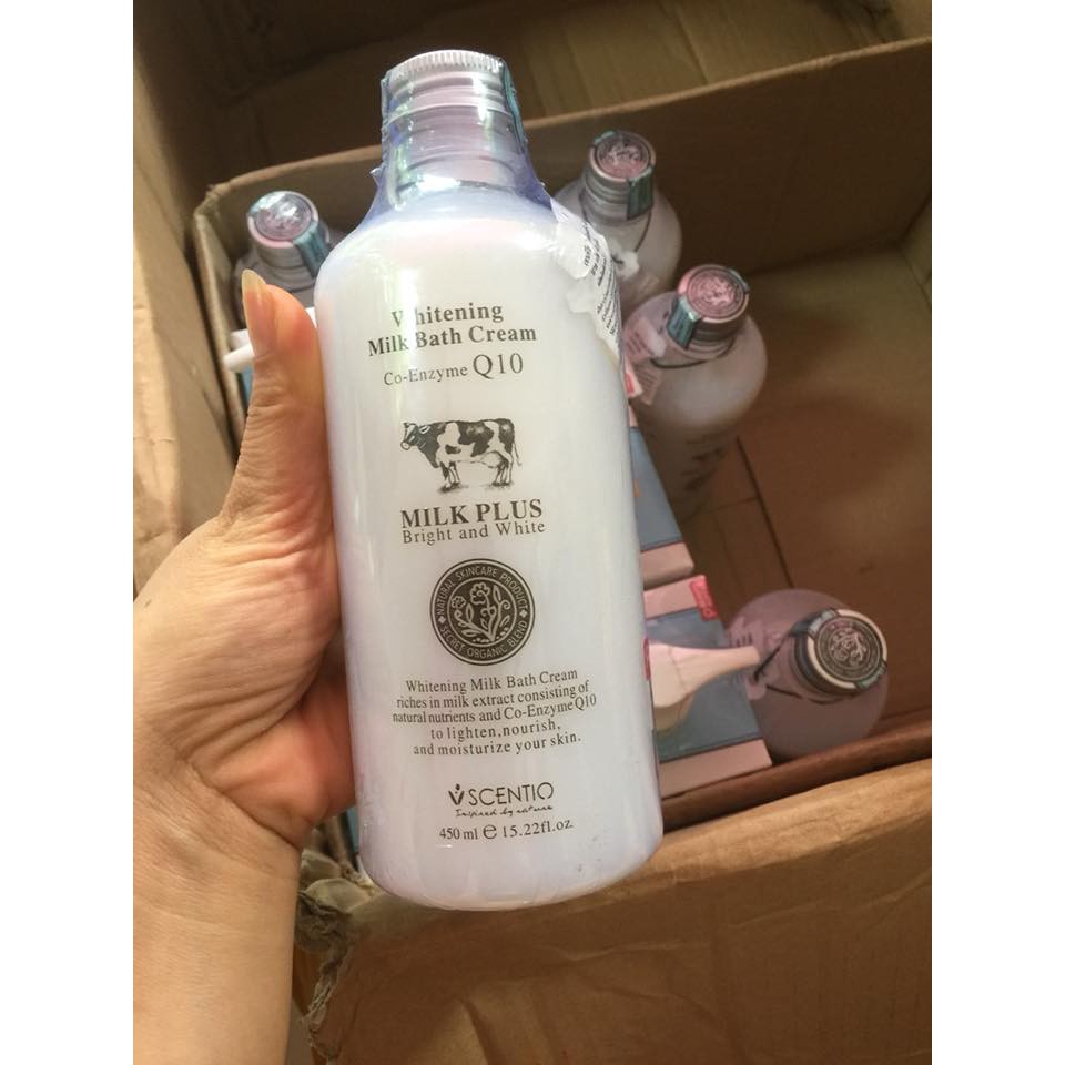 SỮA TẮM CON BÒ MILK PLUS Q10 THÁI LAN