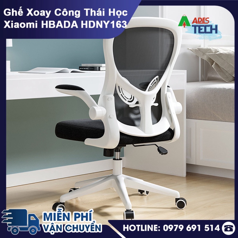 Ghế Xoay Công Thái Học Xiaomi HBADA HDNY163 - Thiết kế công thái học hỗ trợ định hình cột sống